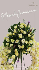 Corona Fúnebre Eterno Lisianthus